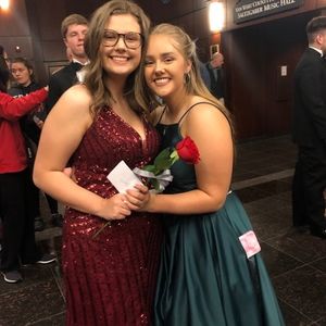 Ellie Wilde Red Prom Dress